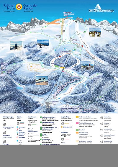 Ski resort Rittner Horn (Corno del Renon) – Ritten (Renon): схема склонов