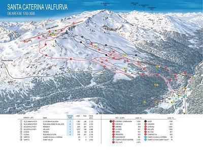 Ski resort Santa Caterina Valfurva: схема склонов