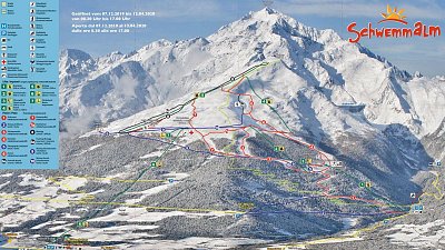 Ski resort Schwemmalm: схема склонов