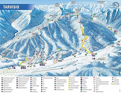 Ski resort Tarvisio – Monte Lussari: схема склонов
