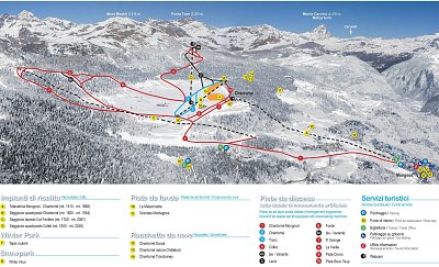 Ski resort Torgnon: схема склонов
