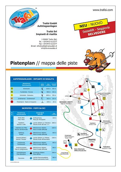 Ski resort Furkel – Trafoi (Stilfs): схема склонов
