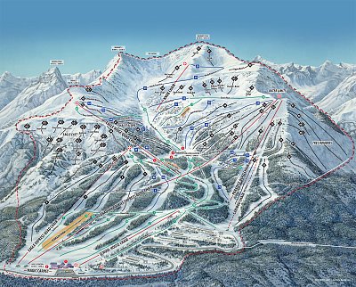 Ski Marmot Basin: схема склонов