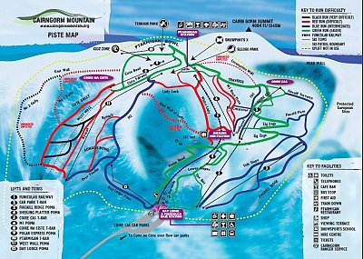 Cairngorm Mountain: схема склонов