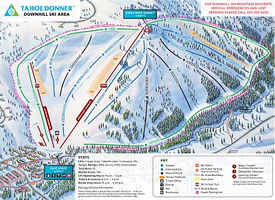 Tahoe Donner: схема склонов