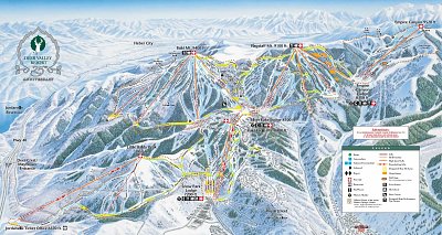 Deer Valley (Только для лыжников): схема склонов