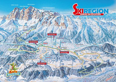 Dachstein Gletscher: схема склонов