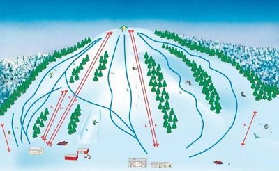 Vihti Ski Center: схема склонов