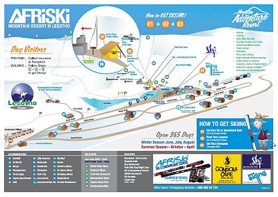 Ski resort Afriski Mountain Resort: схема склонов