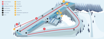 Горнолыжный курорт Snoras Snow Arena: схема склонов