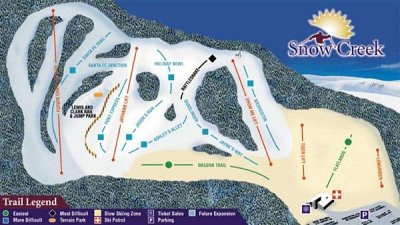 Snow Creek: схема склонов