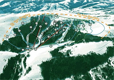Pomerelle Mountain: схема склонов