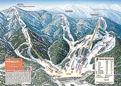 Bear Mountain: схема склонов