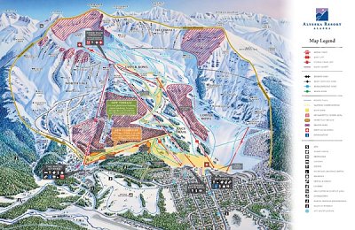 Alyeska: схема склонов