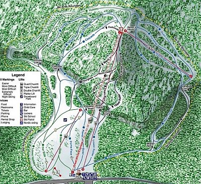 White Pass: схема склонов