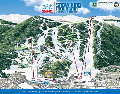 Snow King: схема склонов