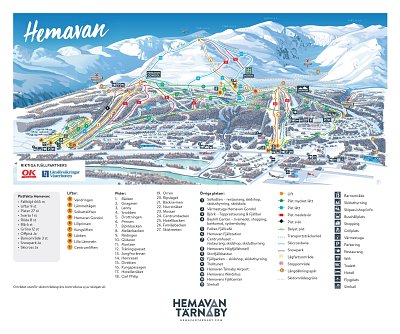 Hemavan-Tarnaby: схема склонов