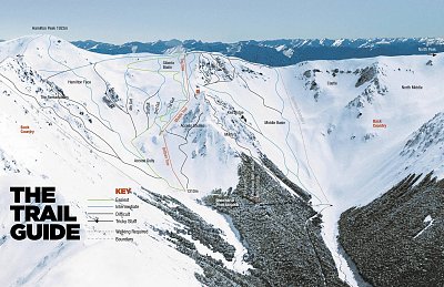 Ski resort Craigieburn: схема склонов