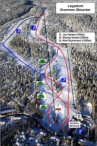 Драммен (Скимо): схема склонов