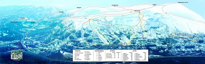 Горнолыжный курорт Grong: схема склонов