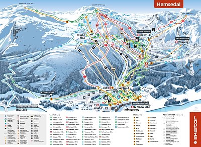 Hemsedal: схема склонов