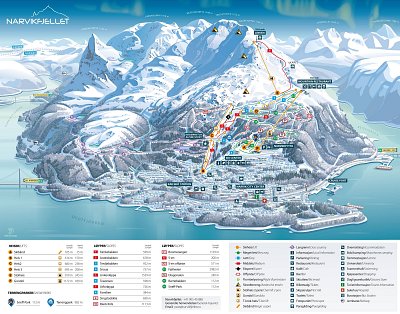 Narvikfjellet – Narvik: схема склонов