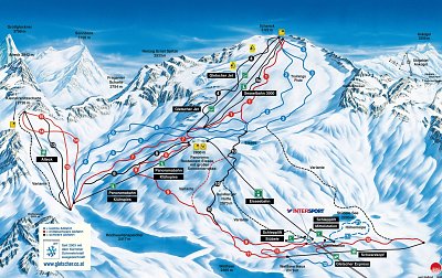 Molltaler Gletscher: схема склонов