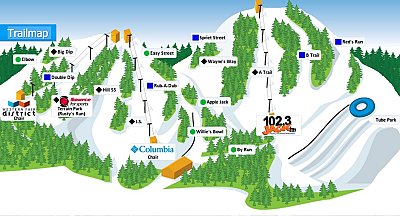Boler Mountain: схема склонов