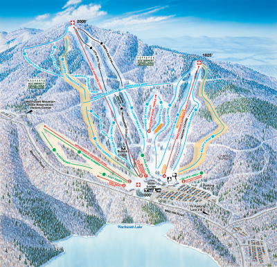 Wachusett Mountain: схема склонов