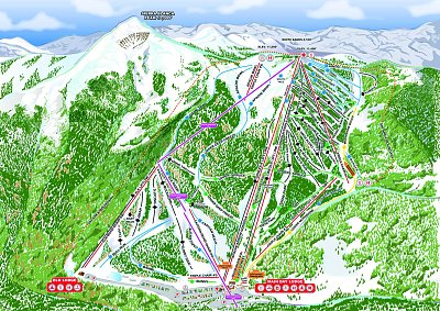 Ski Apache: схема склонов