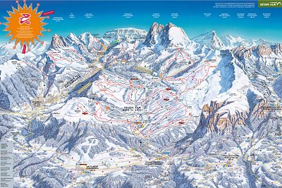 Seiser Alm / Alpe di Siusi: схема склонов