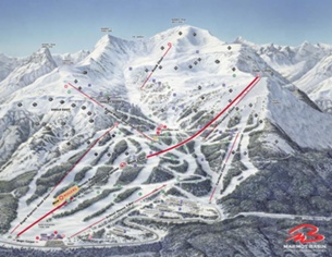 Ski Marmot Basin: схема склонов