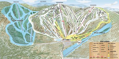 Ragged Mountain: схема склонов
