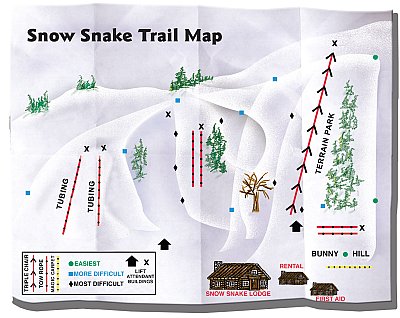 Snow Snake: схема склонов