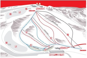 Горнолыжный курорт Estancia Vodafone: схема склонов