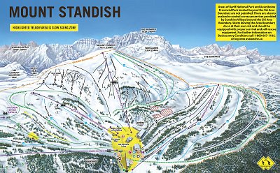 Banff - Sunshine Village: схема склонов