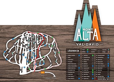 Mont Alta: схема склонов
