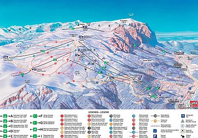 Ski resort Sinaia: схема склонов