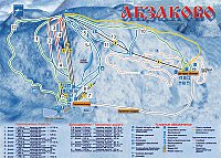 Абзаково: схема склонов