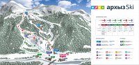 Архыз: схема склонов