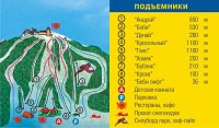 Гора Ежовая: схема склонов