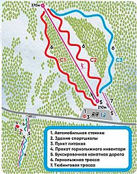 Куш-Тау: схема склонов