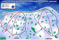 Миньяр: схема склонов