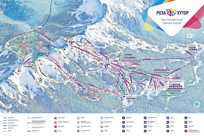 Rosa Khutor: схема склонов