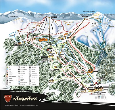Chapelco: схема склонов