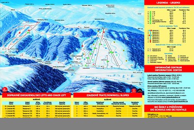 Ski resort Jasenská Dolina – Belá-Dulice: схема склонов