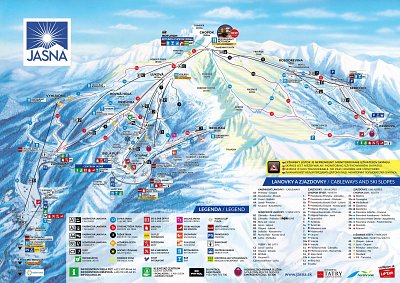 Ski resort Jasná Nízke Tatry – Chopok: схема склонов