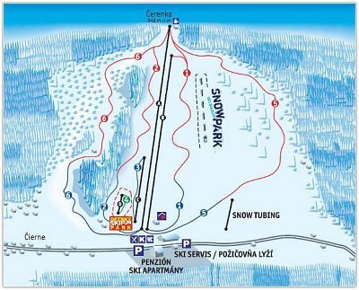 Ski resort Makov: схема склонов