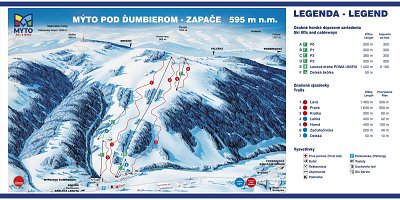 Ski resort Mýto pod Ďumbierom: схема склонов