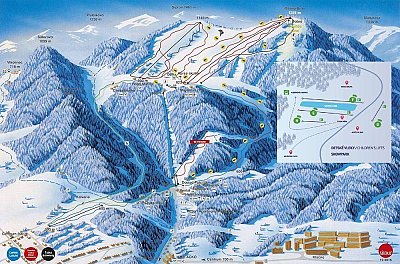 Ski resort Malinô Brdo – Ružomberok: схема склонов